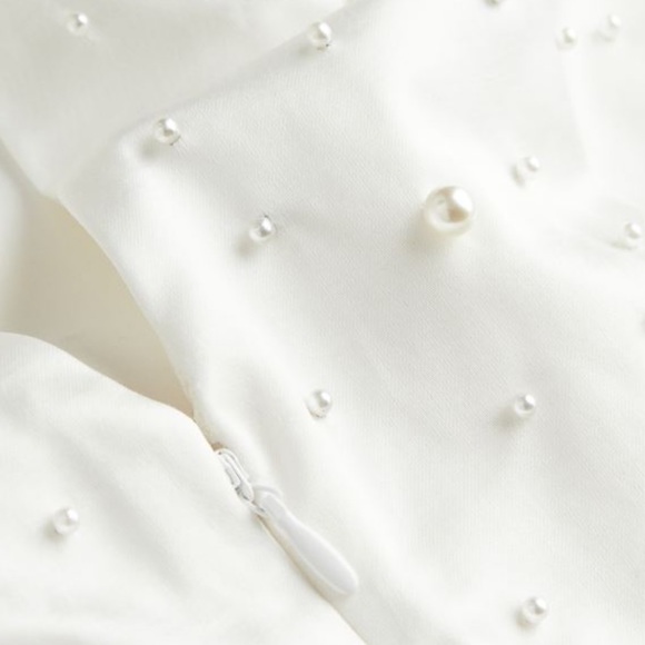 Bead-embellished Satin Dress- NWT - Picture 4 of 13